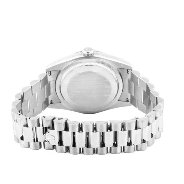 Rolex Day-Date Platinum 228396TBR Ice Blue Baguette Index Replica - Image 4